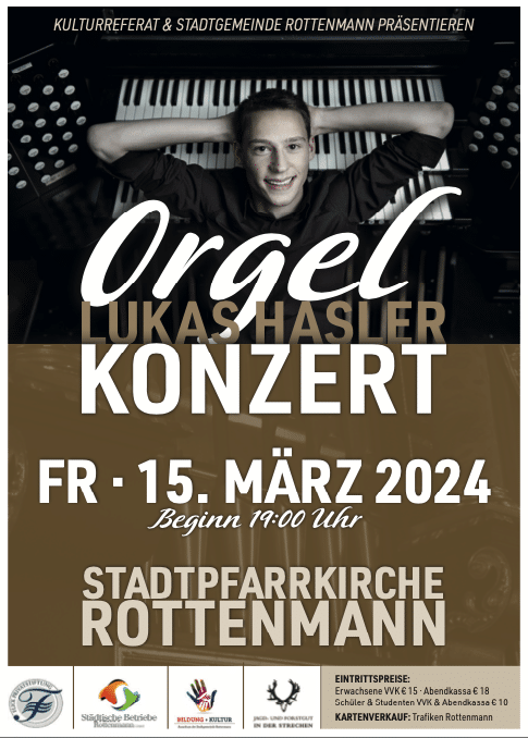 Orgelkonzert – Lukas Hasler